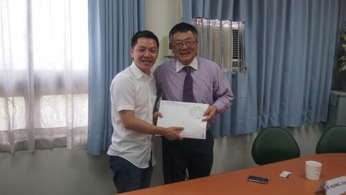 20150508 Prof. Huang Jing and Prof. Kikuchi Tomoo (the Centre on Asia and Globalisation of the Lee Kuan Yew School of Public Policy, National University of Singapore) on Cross-Strait Relations and Taiwan-Japan-ASEAN RelationsImage