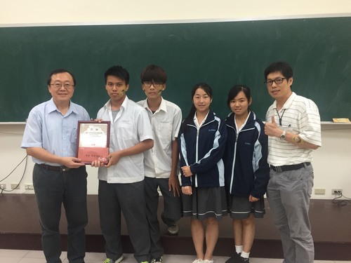 20170615 郭育仁執行長指導台南市永仁高中同學參與專題論文競賽榮獲冠軍圖片