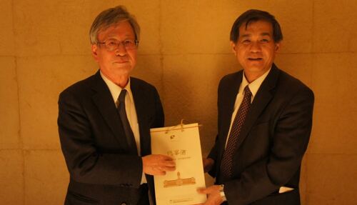 20160426 中山大學楊弘敦校長應交流協會邀請訪問日本圖片