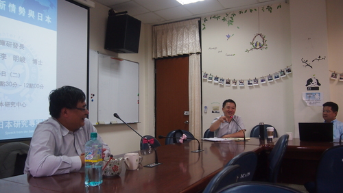 20150505 新台灣國策智庫李明峻研發長專題演講－東亞新情勢與日本圖片