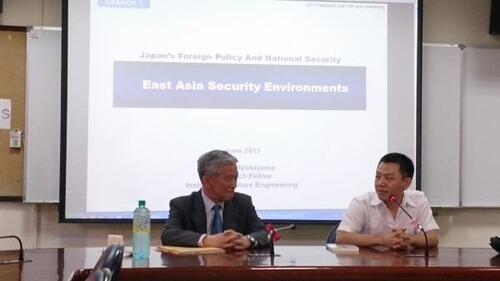 20150601 日本未来工学研究所西山淳一顧問 弊校への短期訪問图片